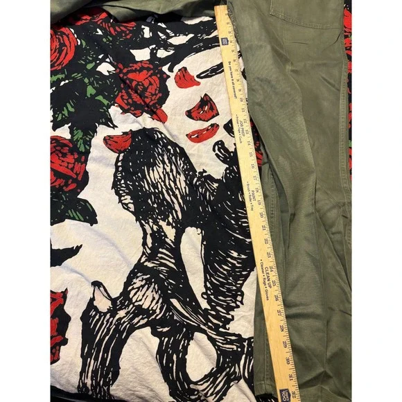 OG 107 ideal zipperVintage Military Style Cargo Pants Olive Green Size M